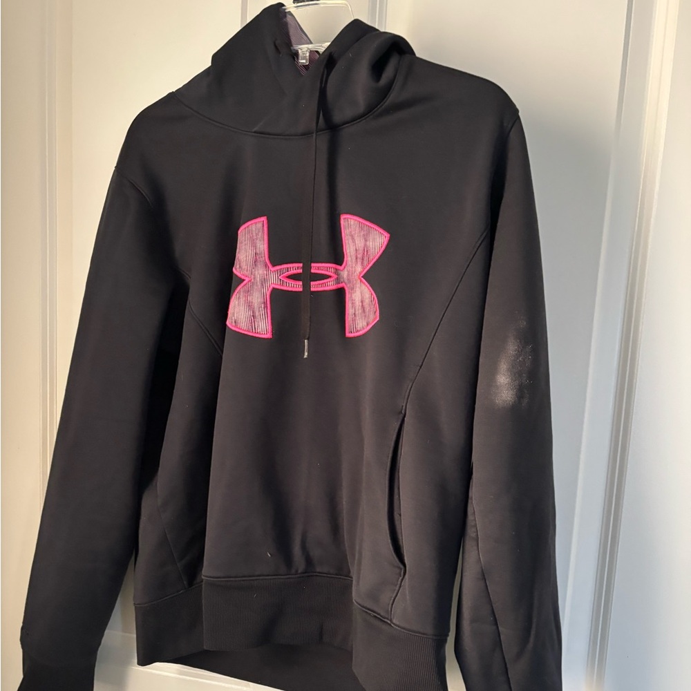 LG Black Hoodie with Pink Lining